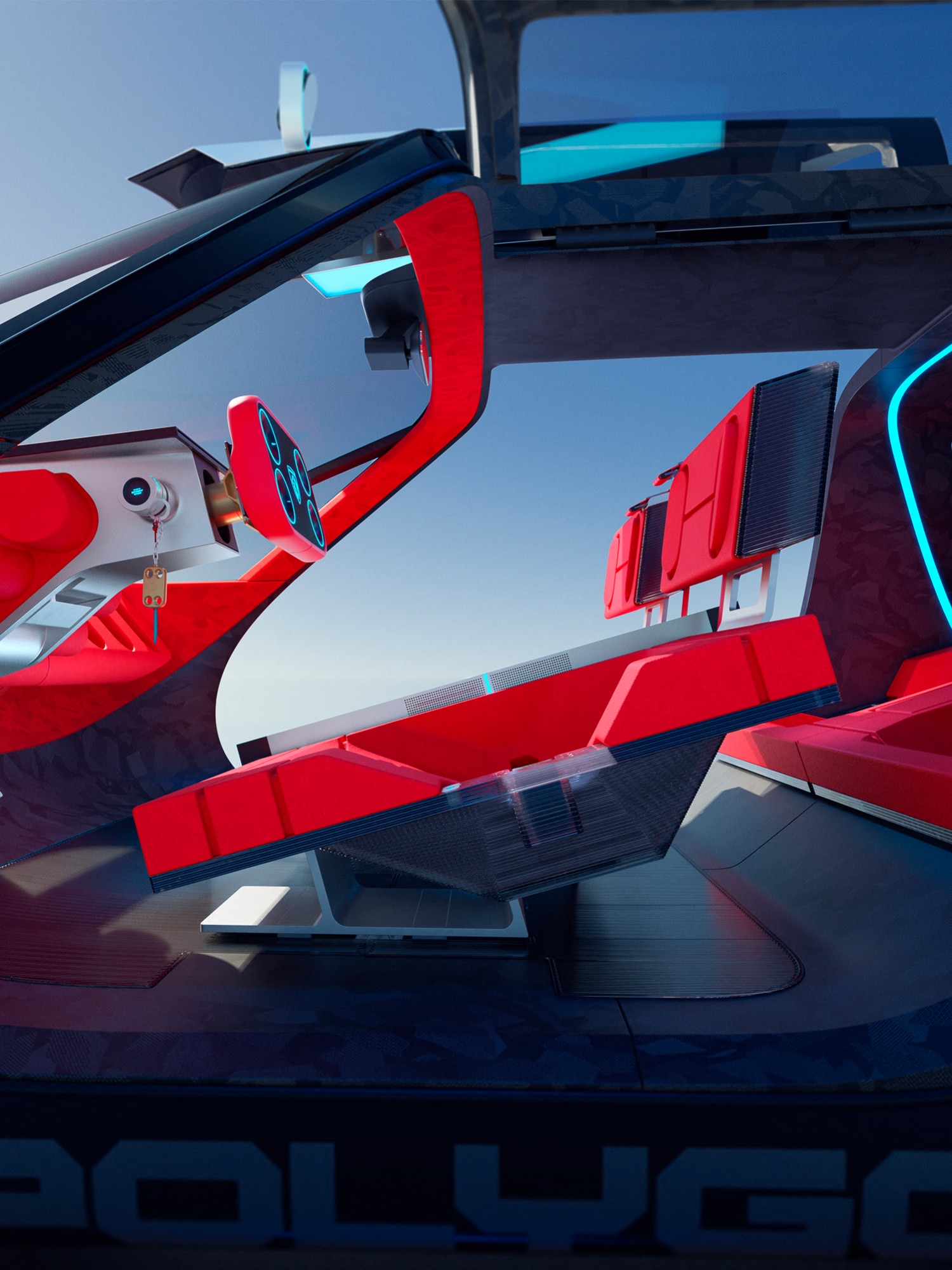 PEUGEOT Polygon concept interior view