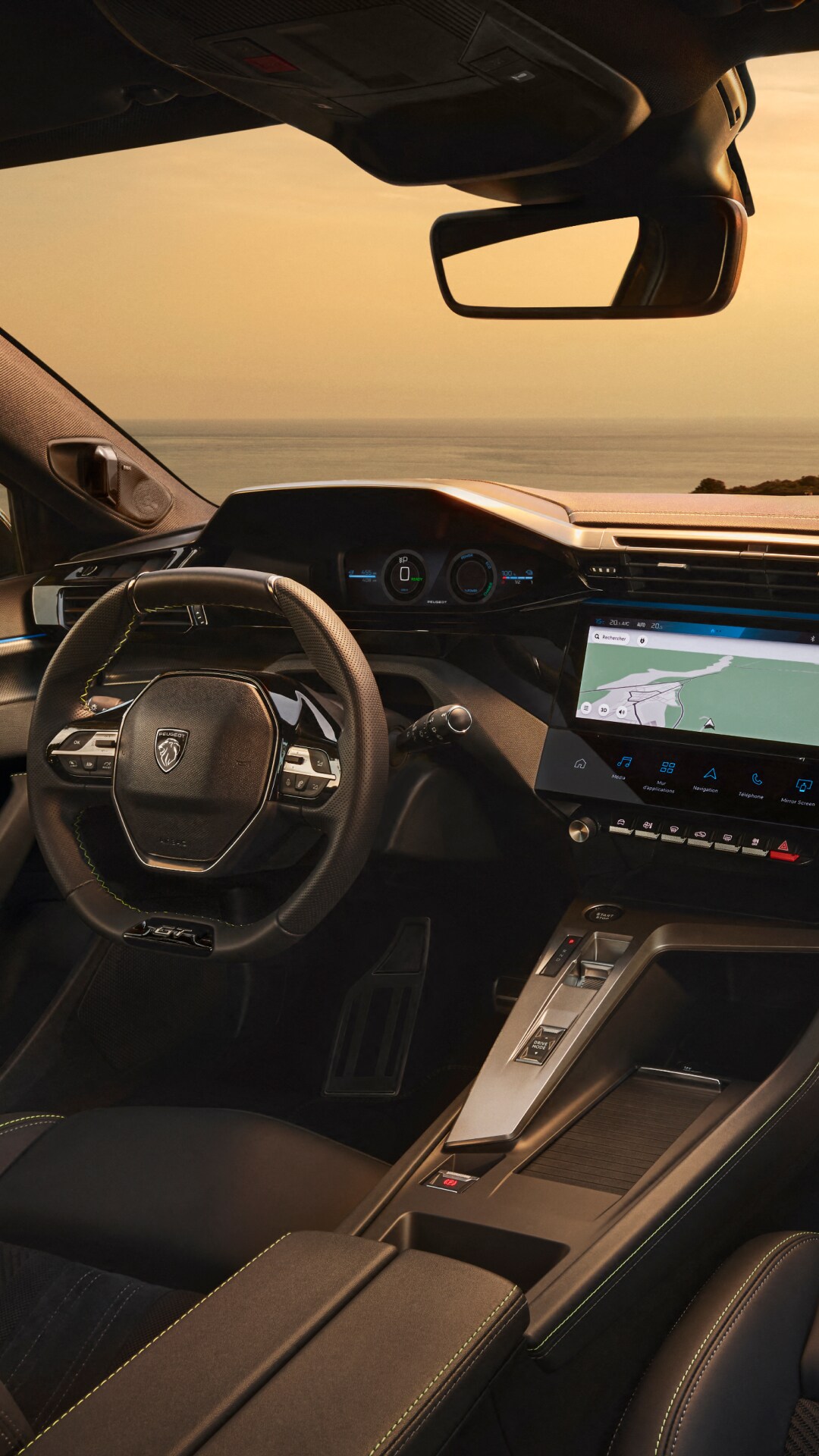 De i-Cockpit van de nieuwe PEUGEOT E-408